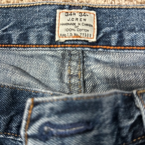 J Crew vintage bootcut denim jeans 34x34 - Picture 3 of 3